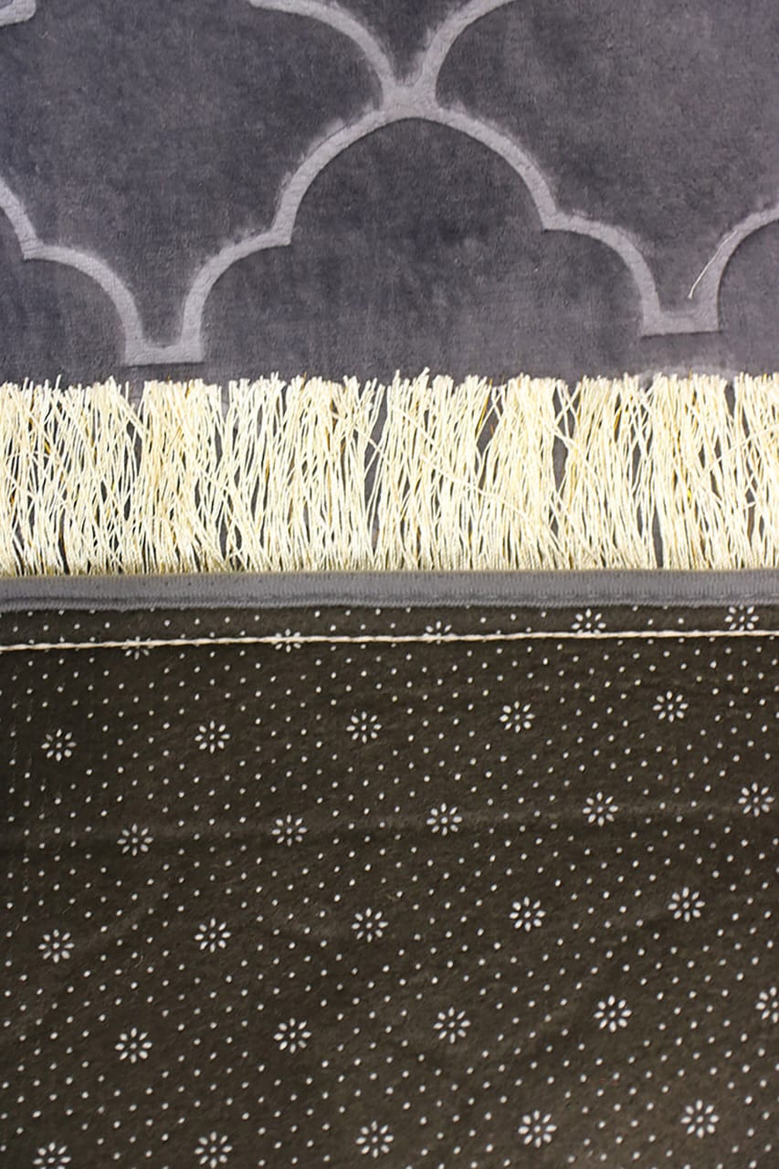 Cloud-Comfort 1.2cm Thick Prayer Mat Velvet Stuff (Silver)