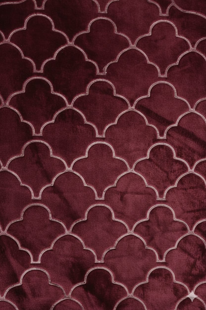 Cloud-Comfort 1.2cm Thick Prayer Mat Velvet Stuff (Maroon)